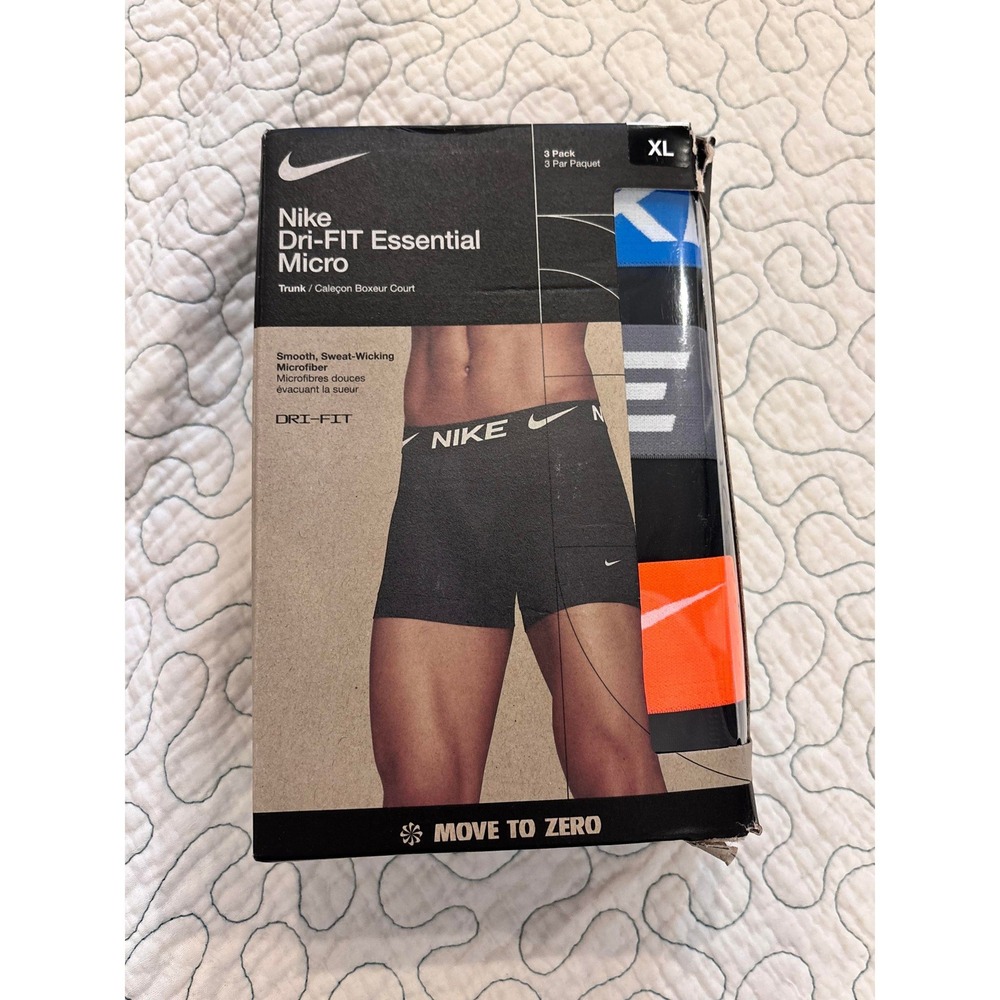 Nike Dri-FIT Essential Micro Men's Trunks 3 Pack Size XL Box Damage